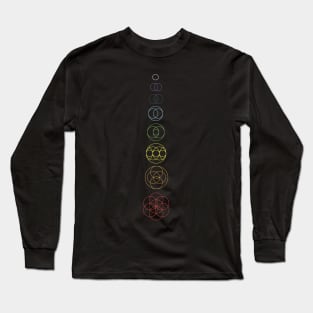 Chakras Rainbow Meditation Long Sleeve T-Shirt